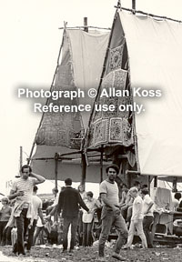 Woodstock vendor area, 1969